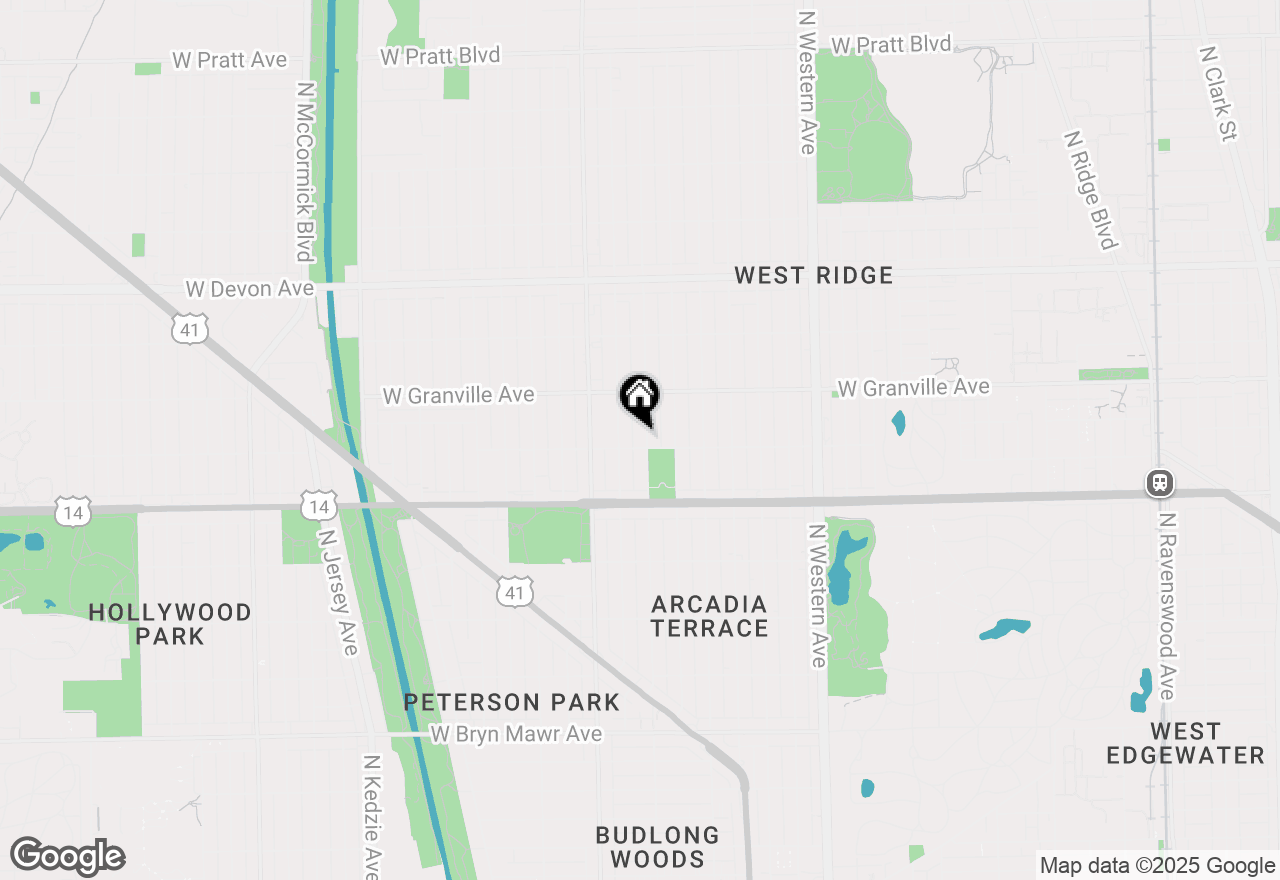 Map of 6106 N Washtenaw Avenue #2, Chicago, IL 60659