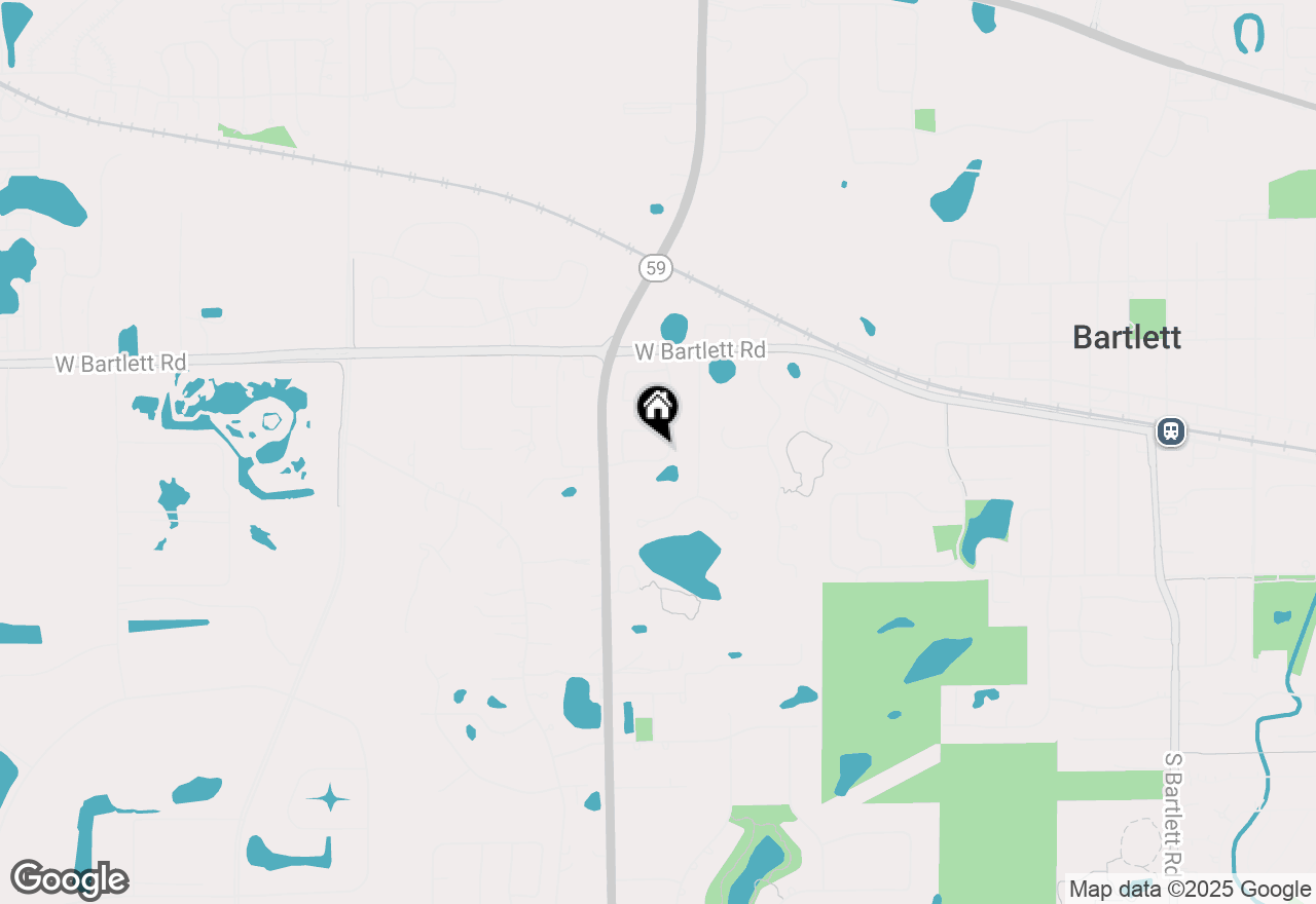 Map of 1028 W Park Place Drive, Bartlett, IL 60103