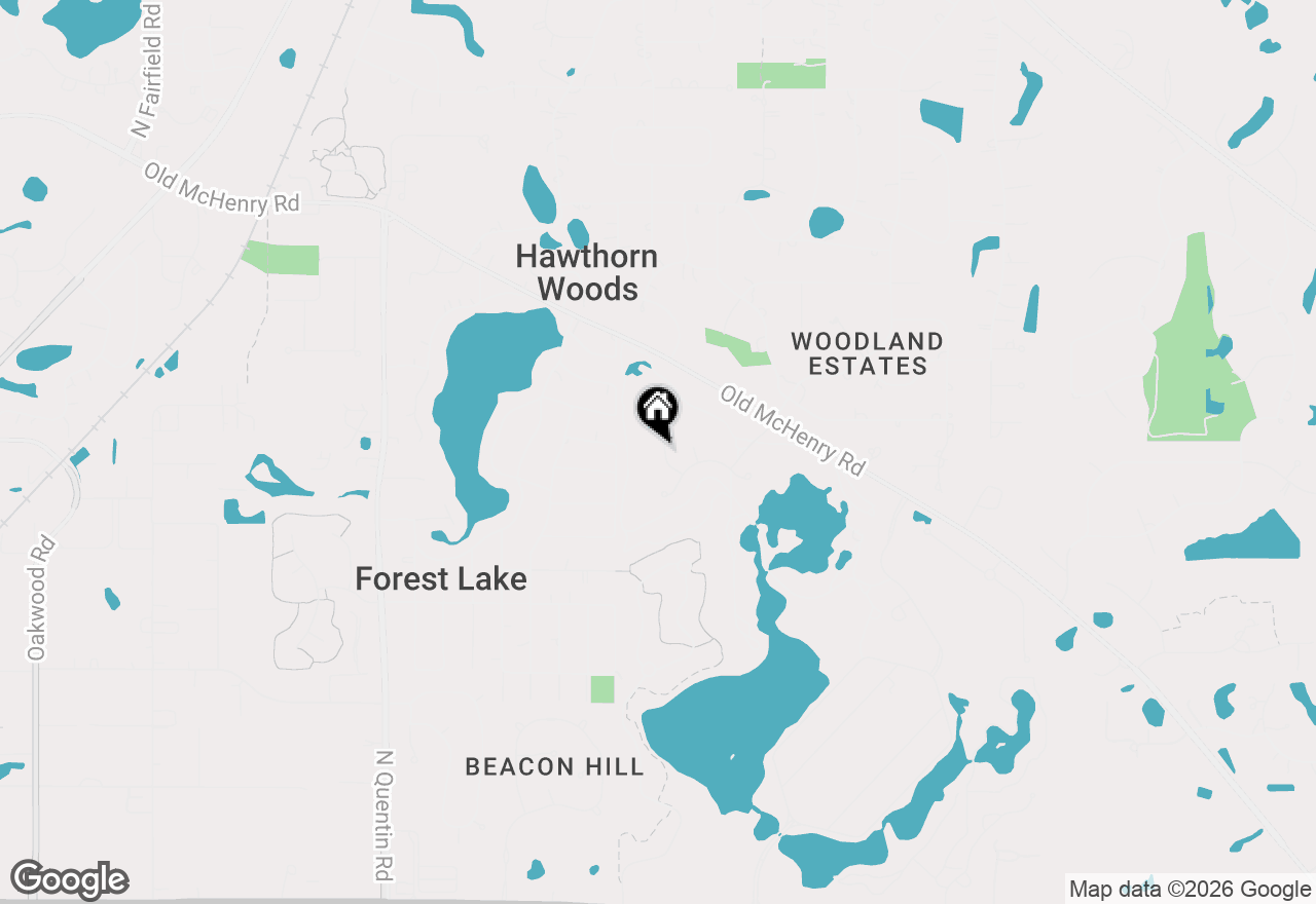 Map of 23984 N Red Oak Court, Kildeer, IL 60047