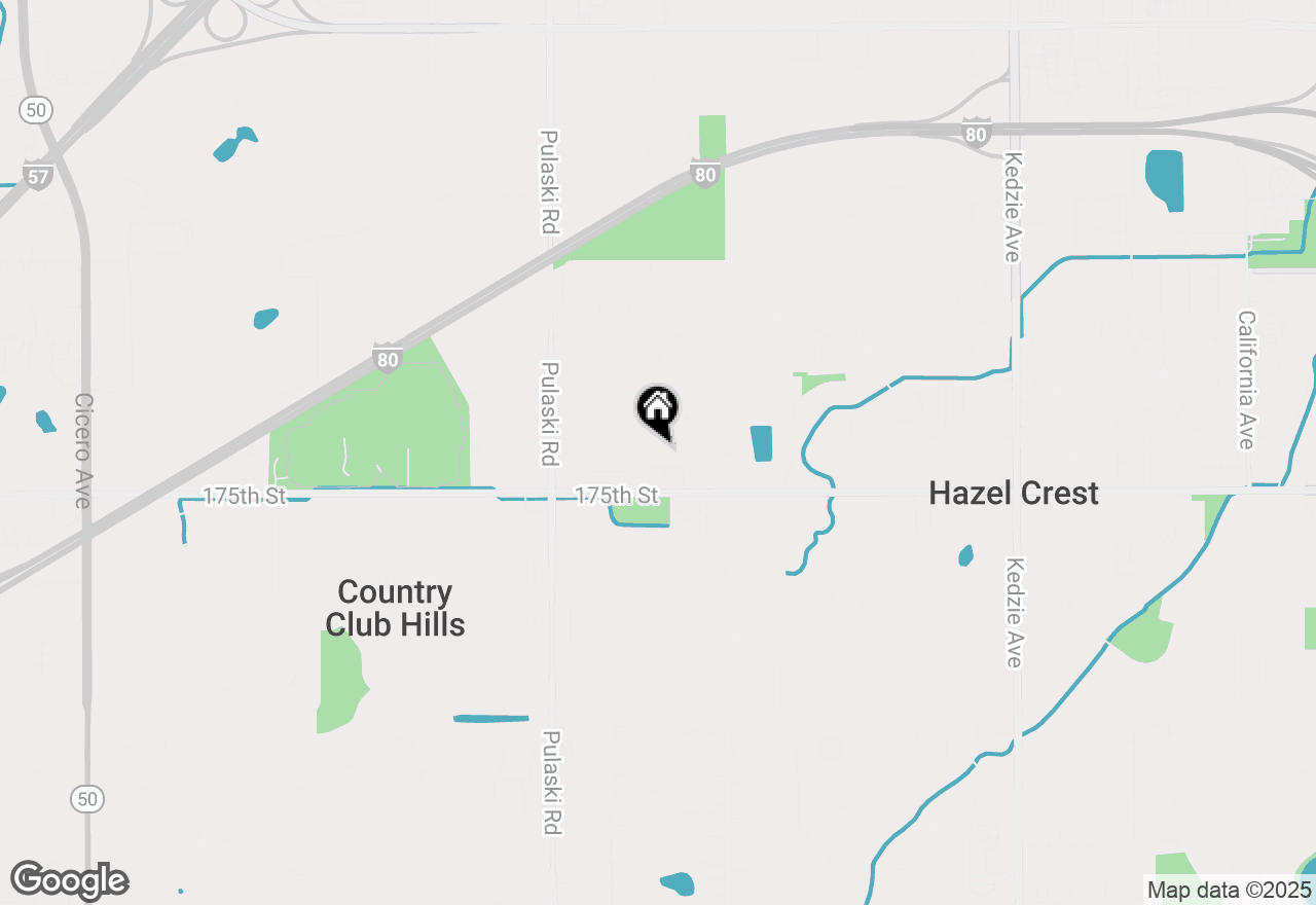 Map of (Address confidential), Hazel Crest, Illinois 60429