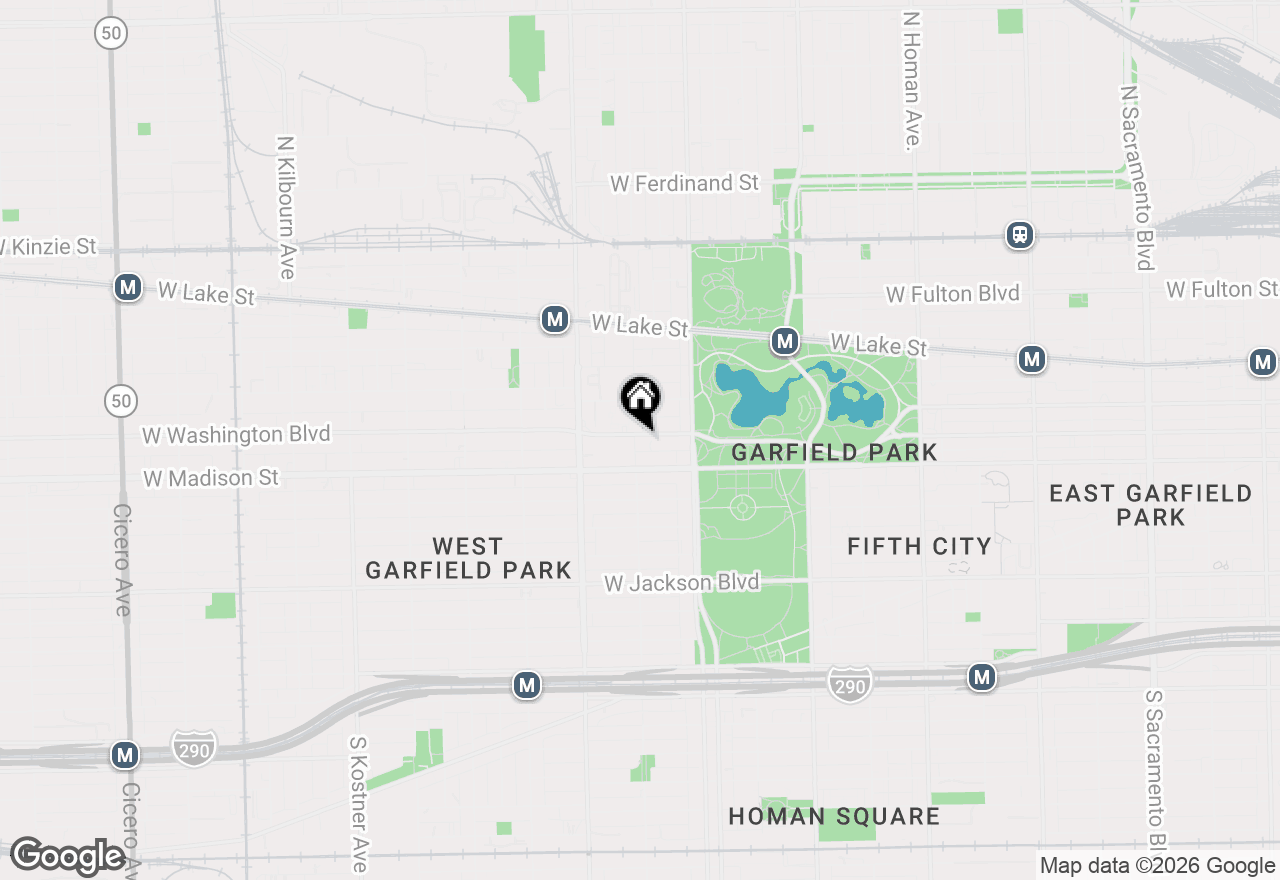 Map of 3857 W Washington Boulevard, Chicago, IL 60624