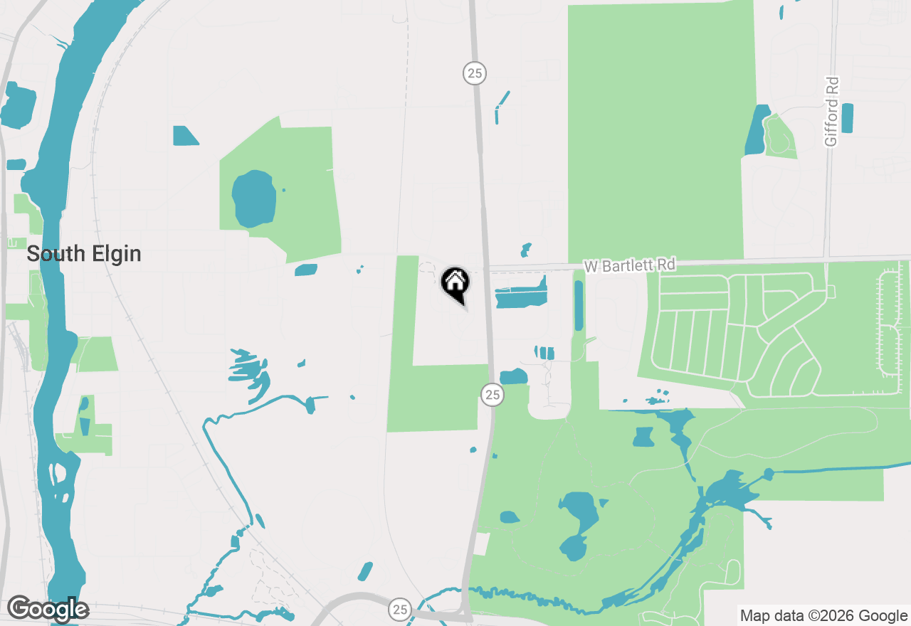 Map of 2342 Southwind Boulevard, South Elgin, IL 60177
