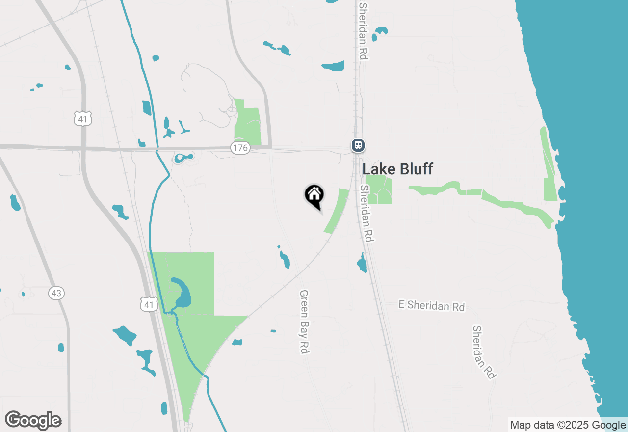 Map of 112 Park Lane, Lake Bluff, IL 60044