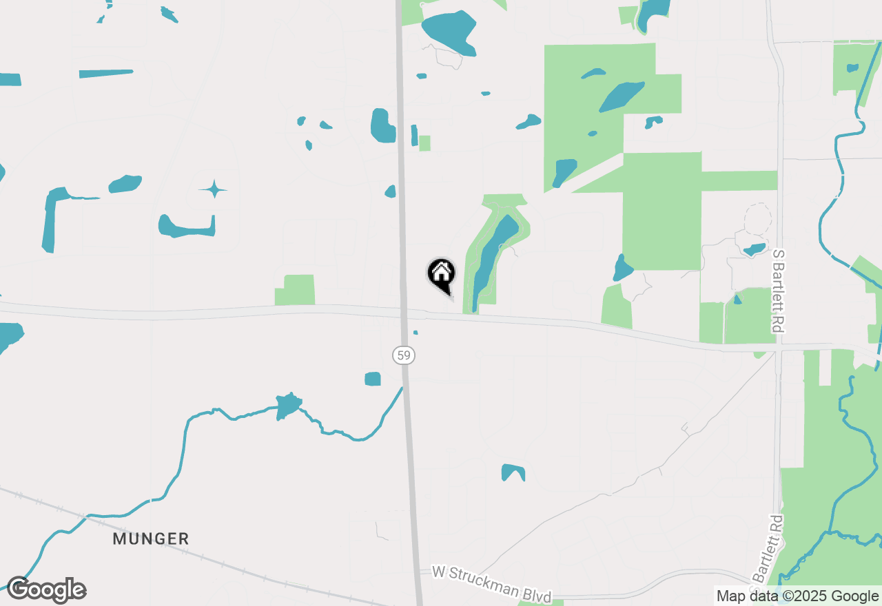 Map of 888 Braintree Lane, Bartlett, IL 60103