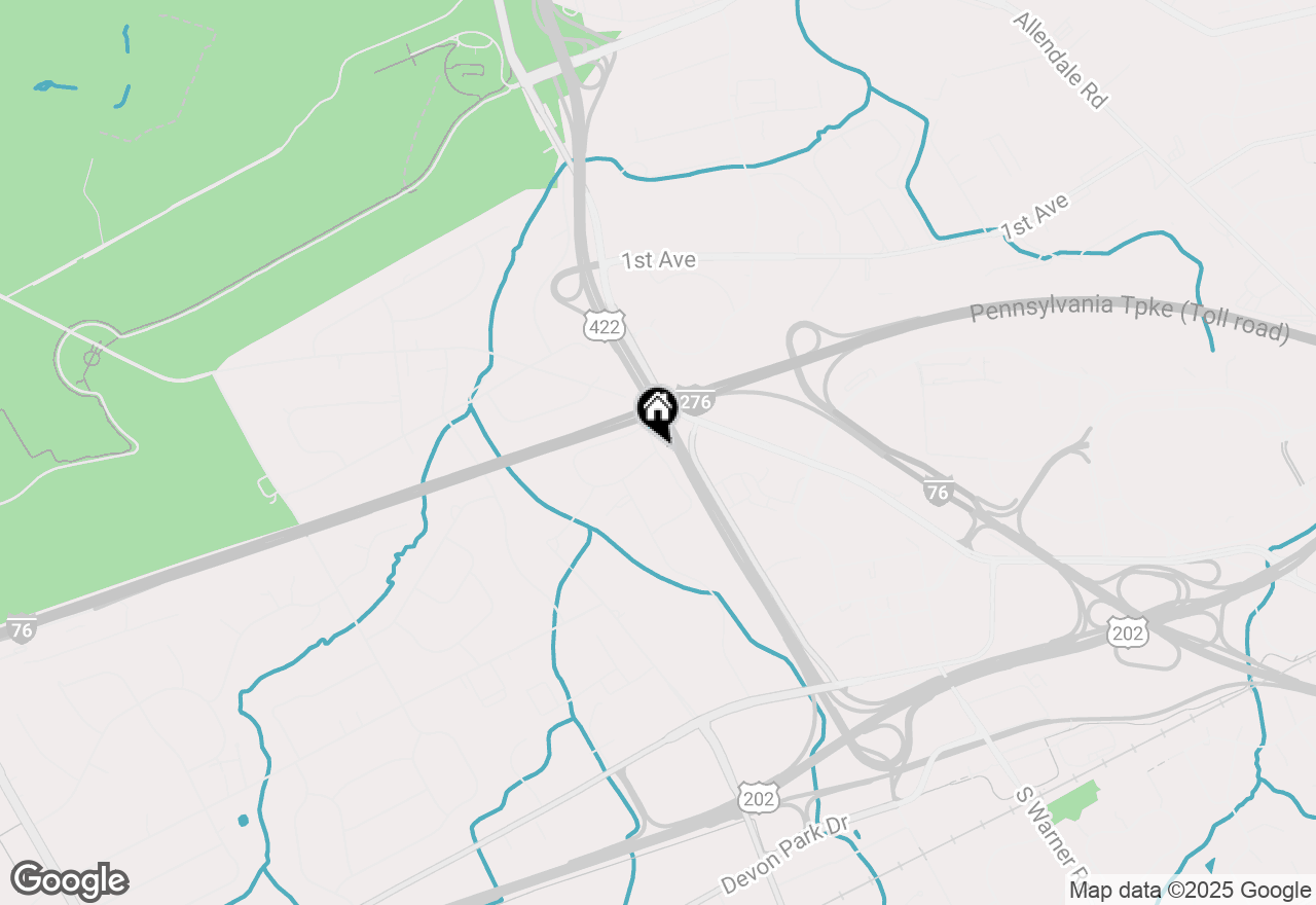 Map of 218 Drummers Lane #218, Wayne, PA 19087