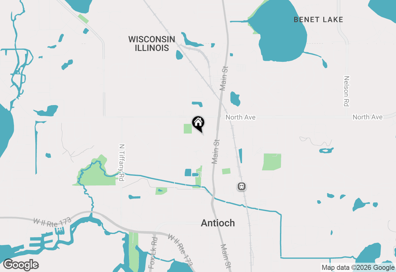 Map of 615 Highland Avenue, Antioch, IL 60002