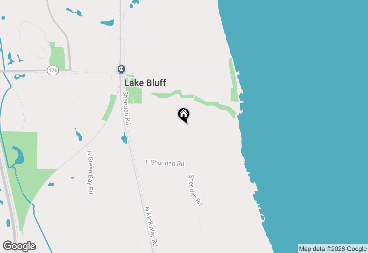 Map of 344 E Witchwood Lane, Lake Bluff, IL 60044