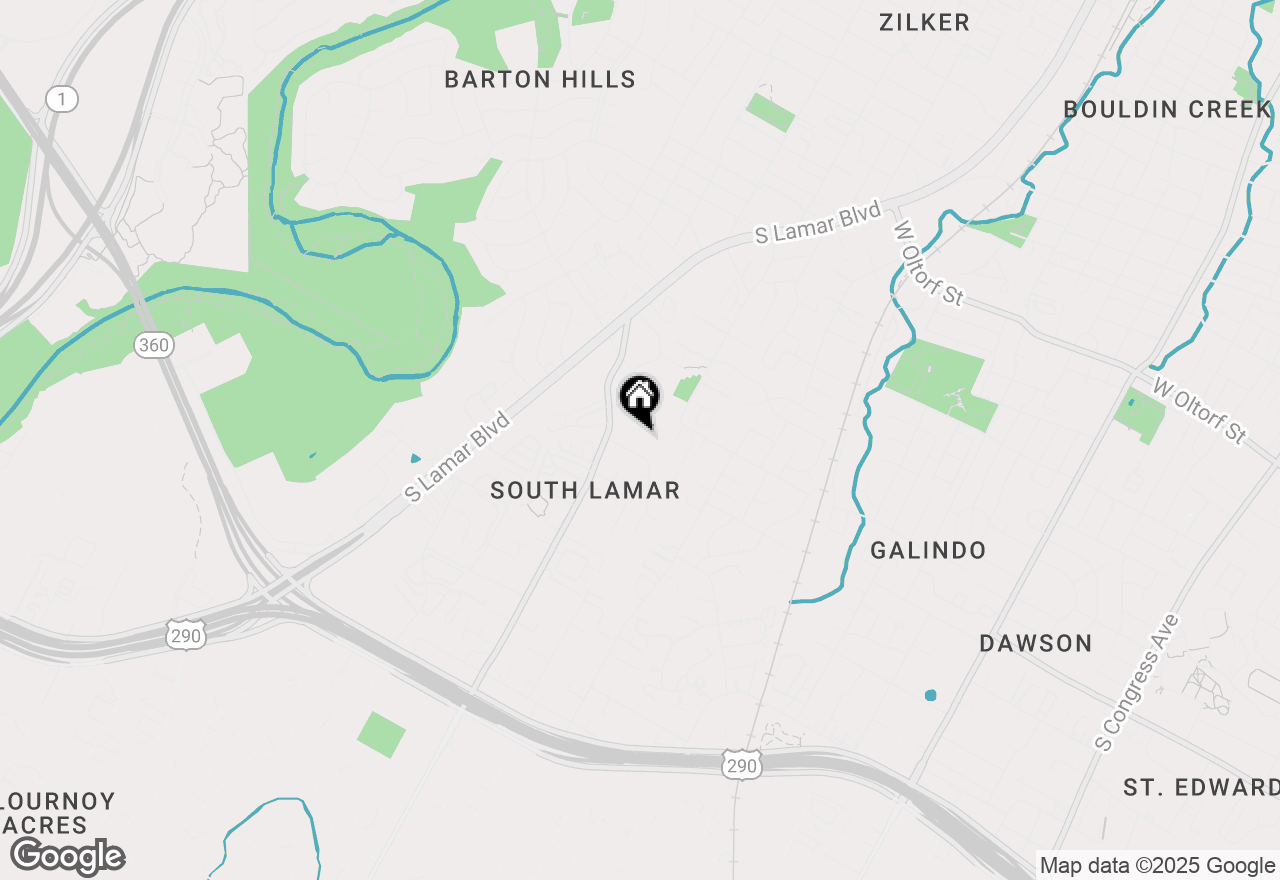 Map of 3106 Glen Ora St #A & B, Austin, TX 78704