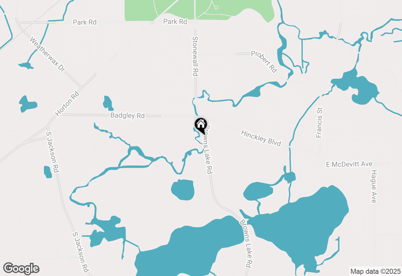 Map of 5100 Browns Lake Road, Jackson, MI 49203