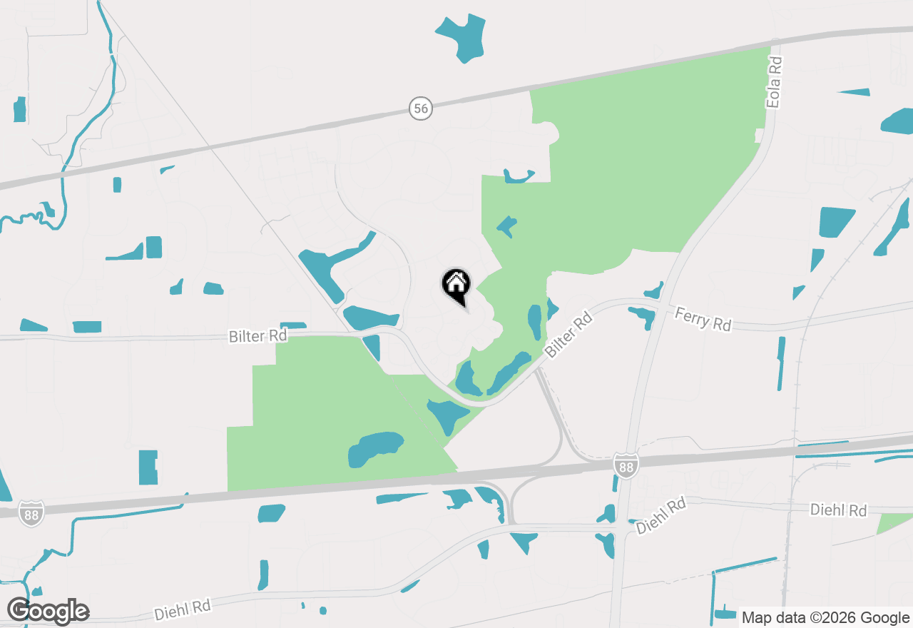 Map of 2684 Waterford Court, Aurora, IL 60502