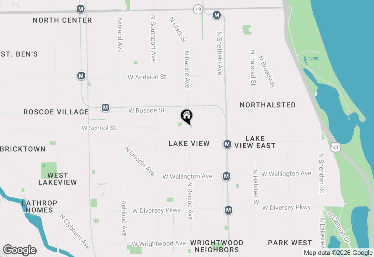 Map of 3254 N Racine Avenue #1, Chicago, IL 60657