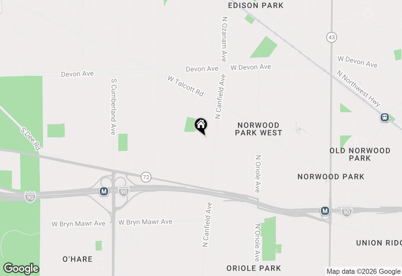 Map of 1640 S Newton Avenue, Park Ridge, IL 60068