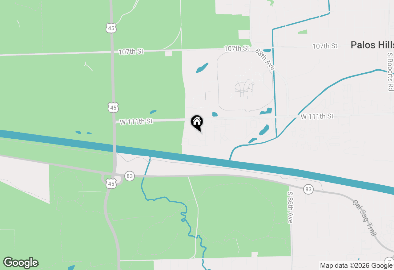 Map of 11139 Northwest Road #11139, Palos Hills, IL 60465