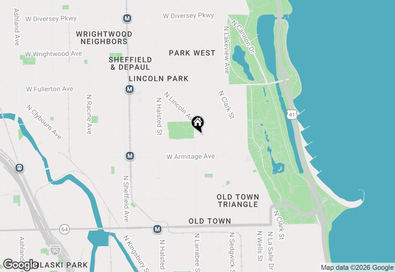 Map of 2646 N Wayne Avenue #A, Chicago, IL 60614