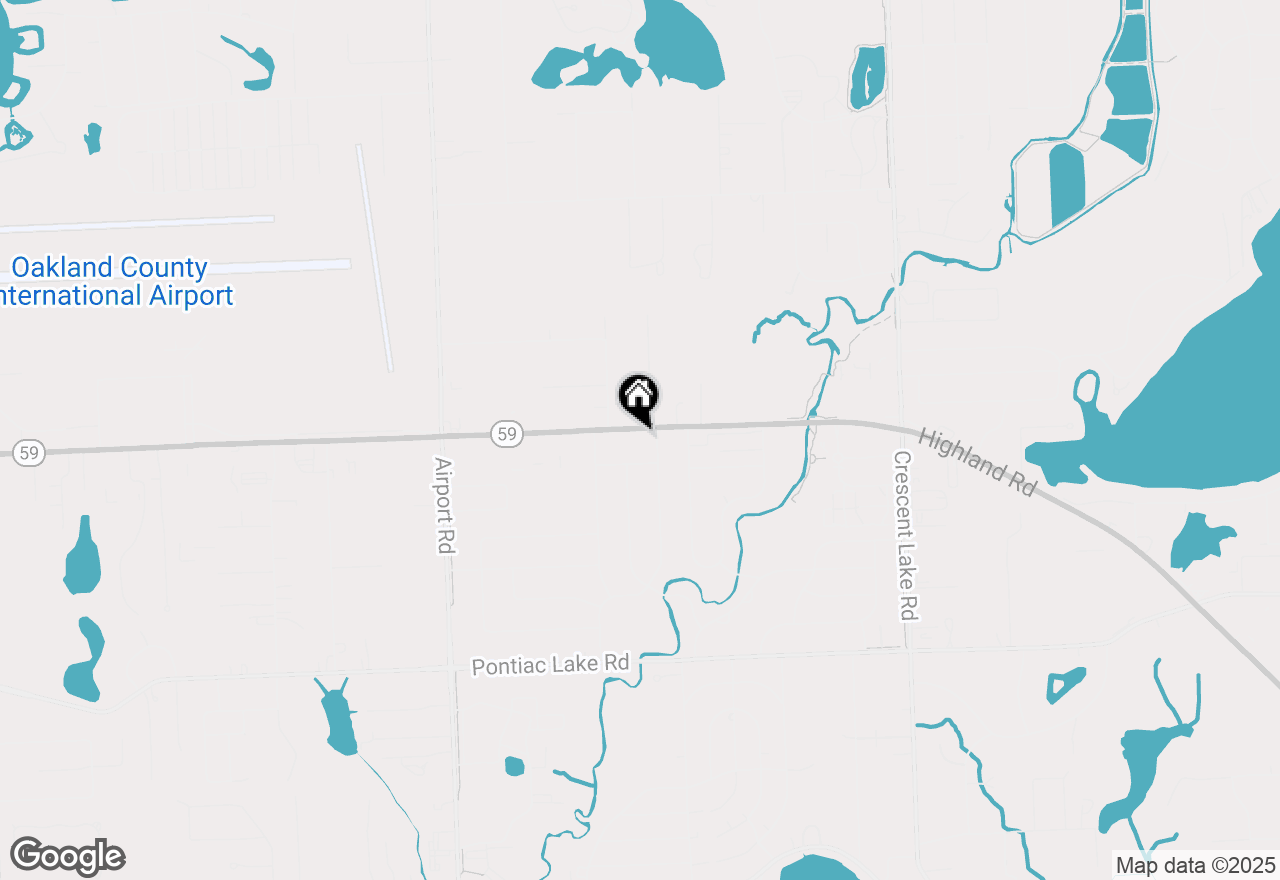 Map of 5619 Highland Road, Waterford, MI 48327