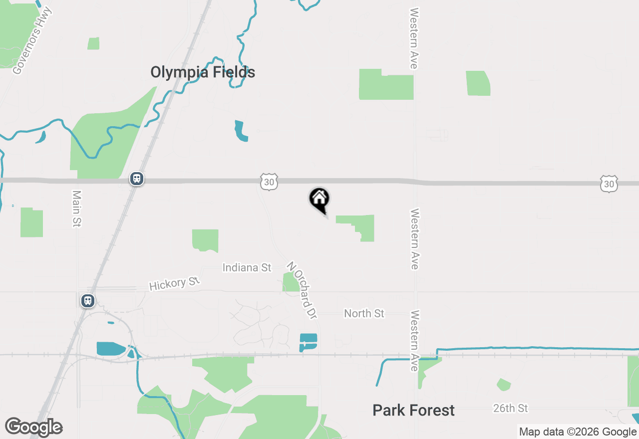 Map of 304 Herndon Street, Park Forest, IL 60466