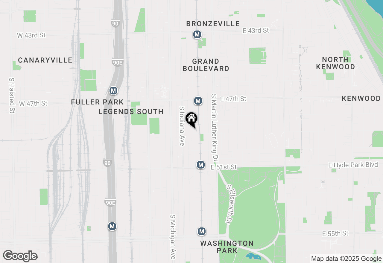 Map of 4856 S Prairie Street #G, Chicago, IL 60615