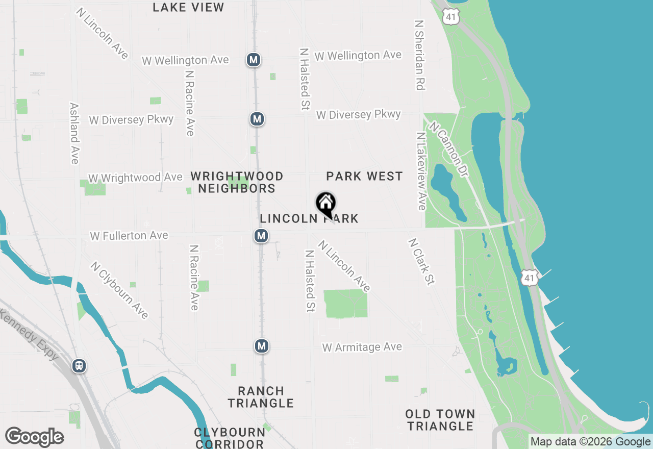 Map of 2411 N Burling Street, Chicago, IL 60614