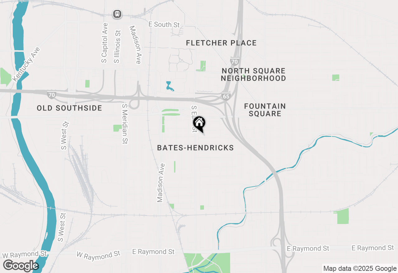 Map of 515 Orange Street, Indianapolis, IN 46203