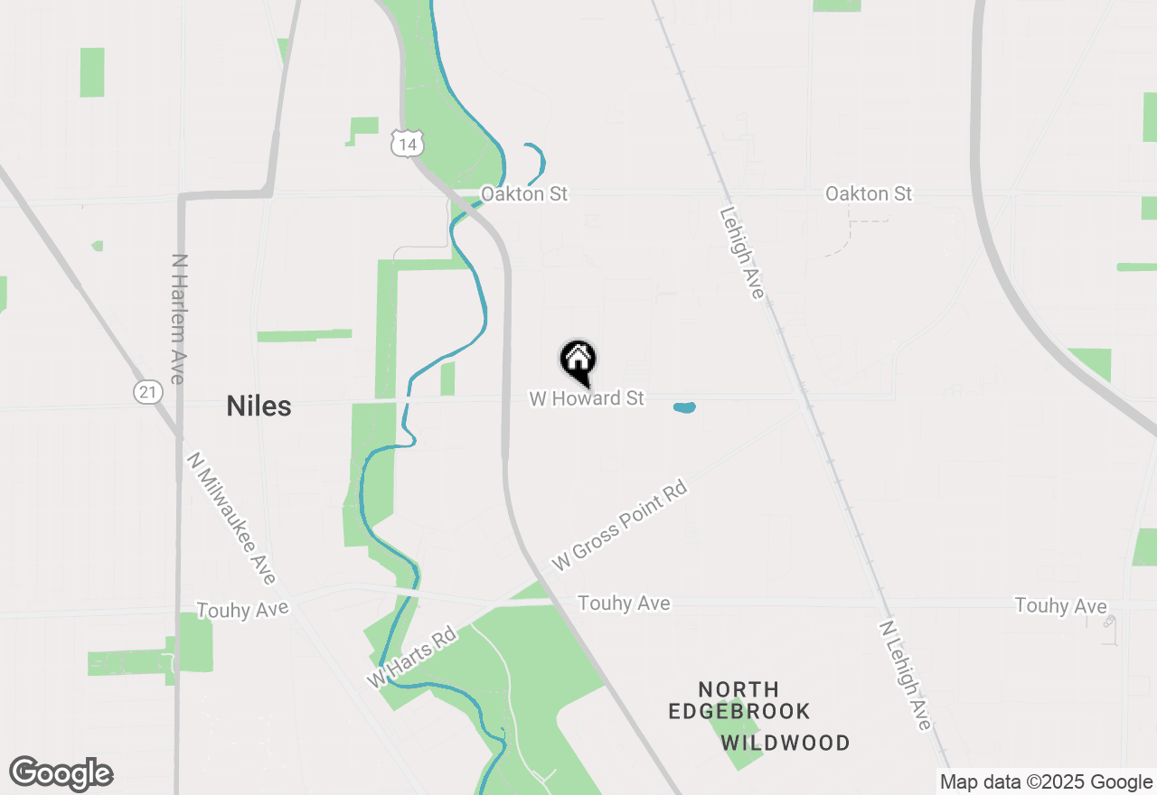 Map of 9231 N Natchez Avenue, Morton Grove, IL 60053