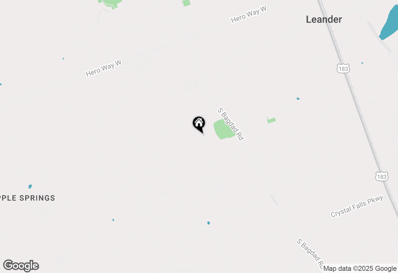 Map of 625 Peregrine Way, Leander, TX 78641