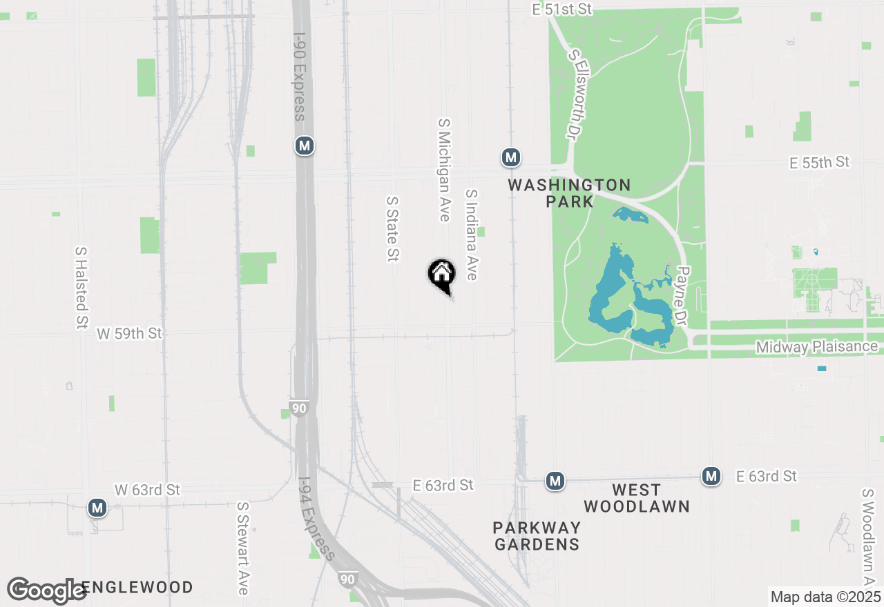 Map of 5824 S Michigan Avenue #2, Chicago, IL 60637