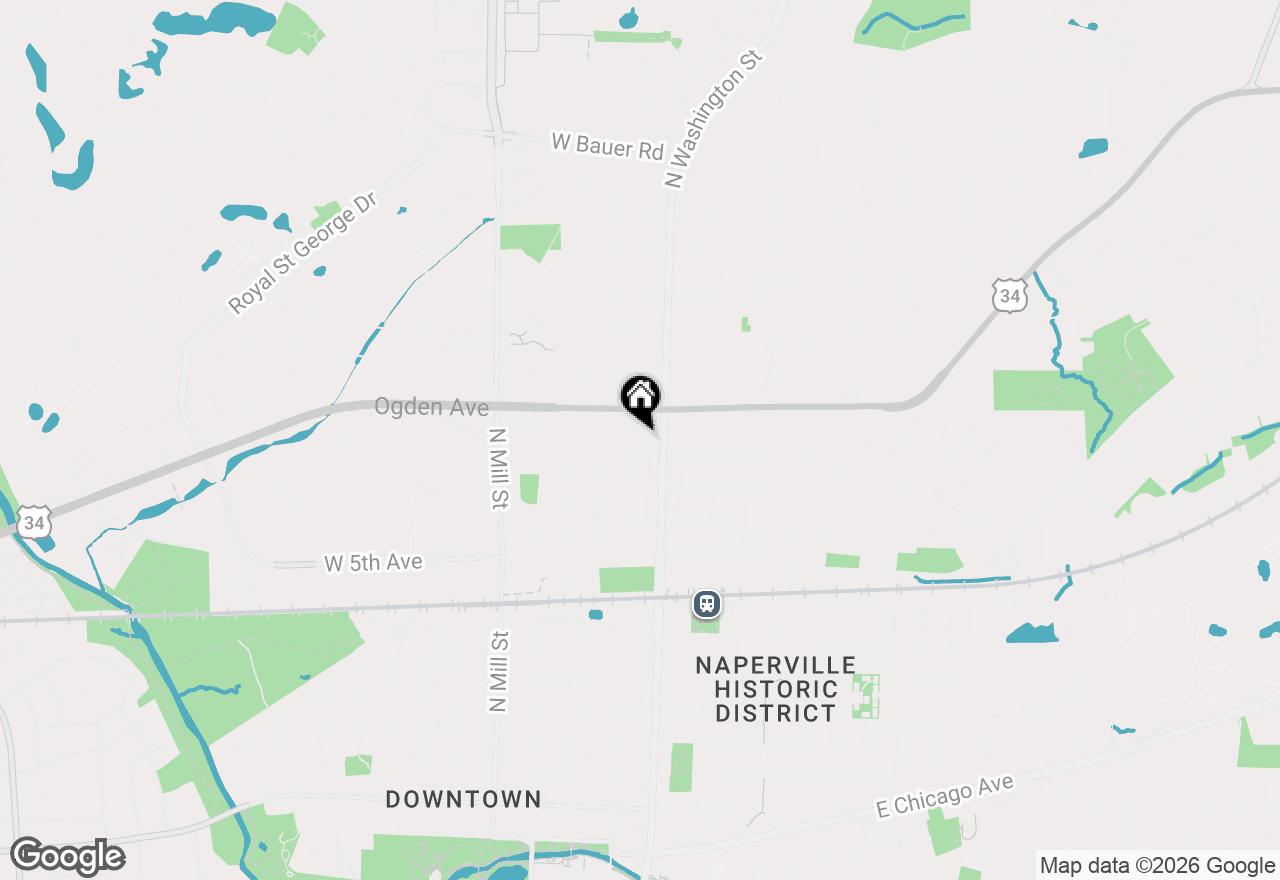 Map of 826 N Main Street, Naperville, IL 60563