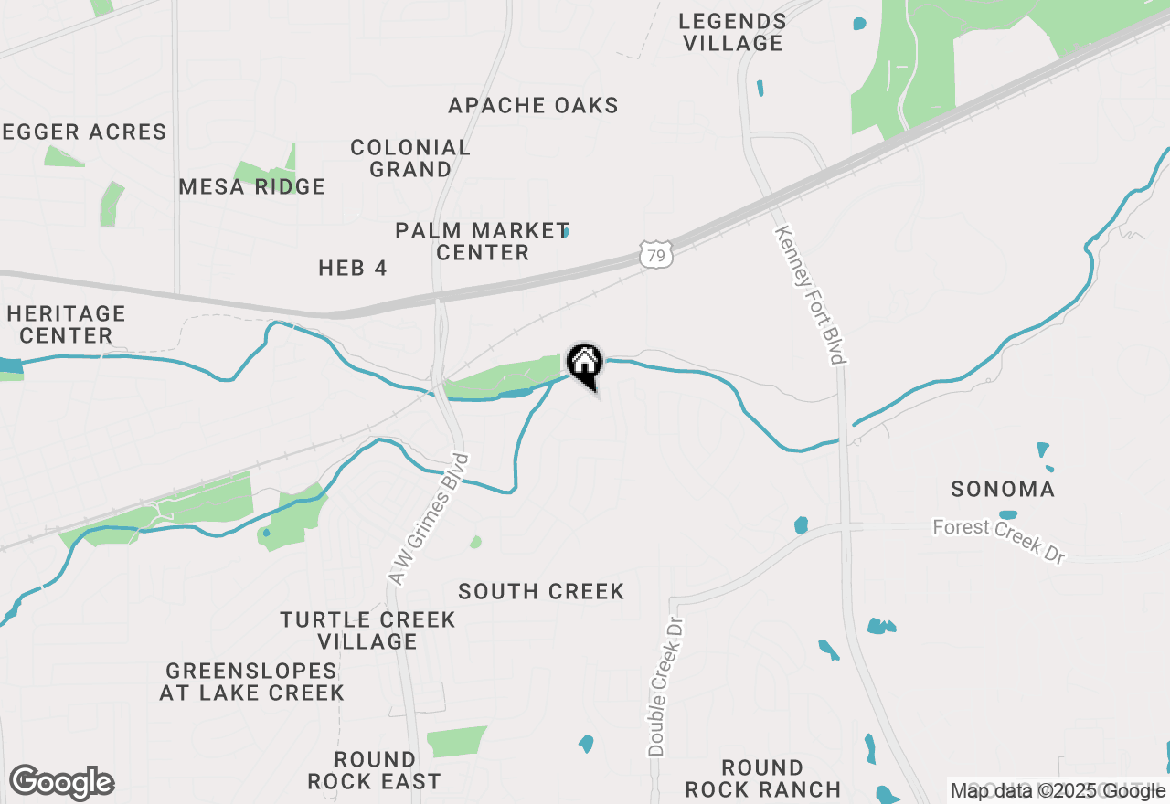 Map of 2419 Willow Way, Round Rock, TX 78664