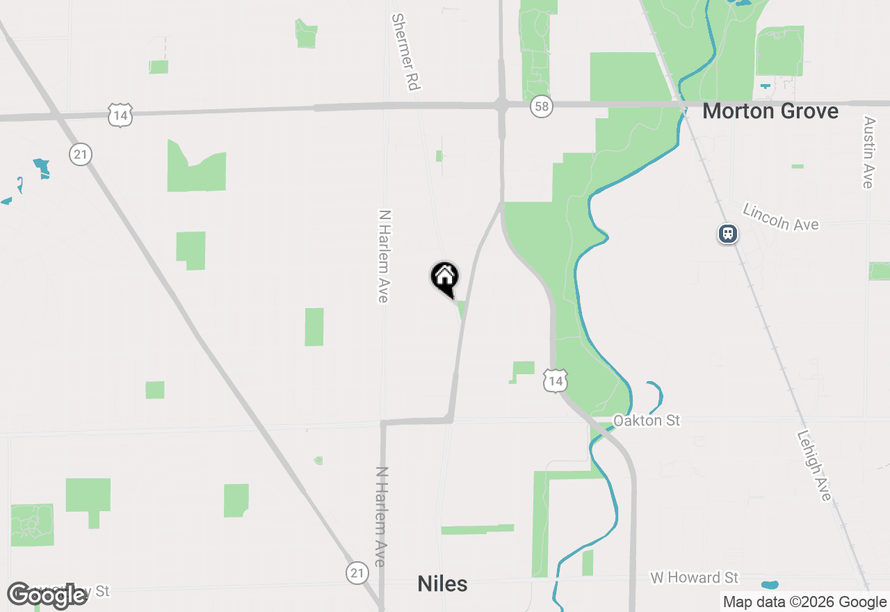 Map of 7029 W Kedzie Street, Niles, IL 60714