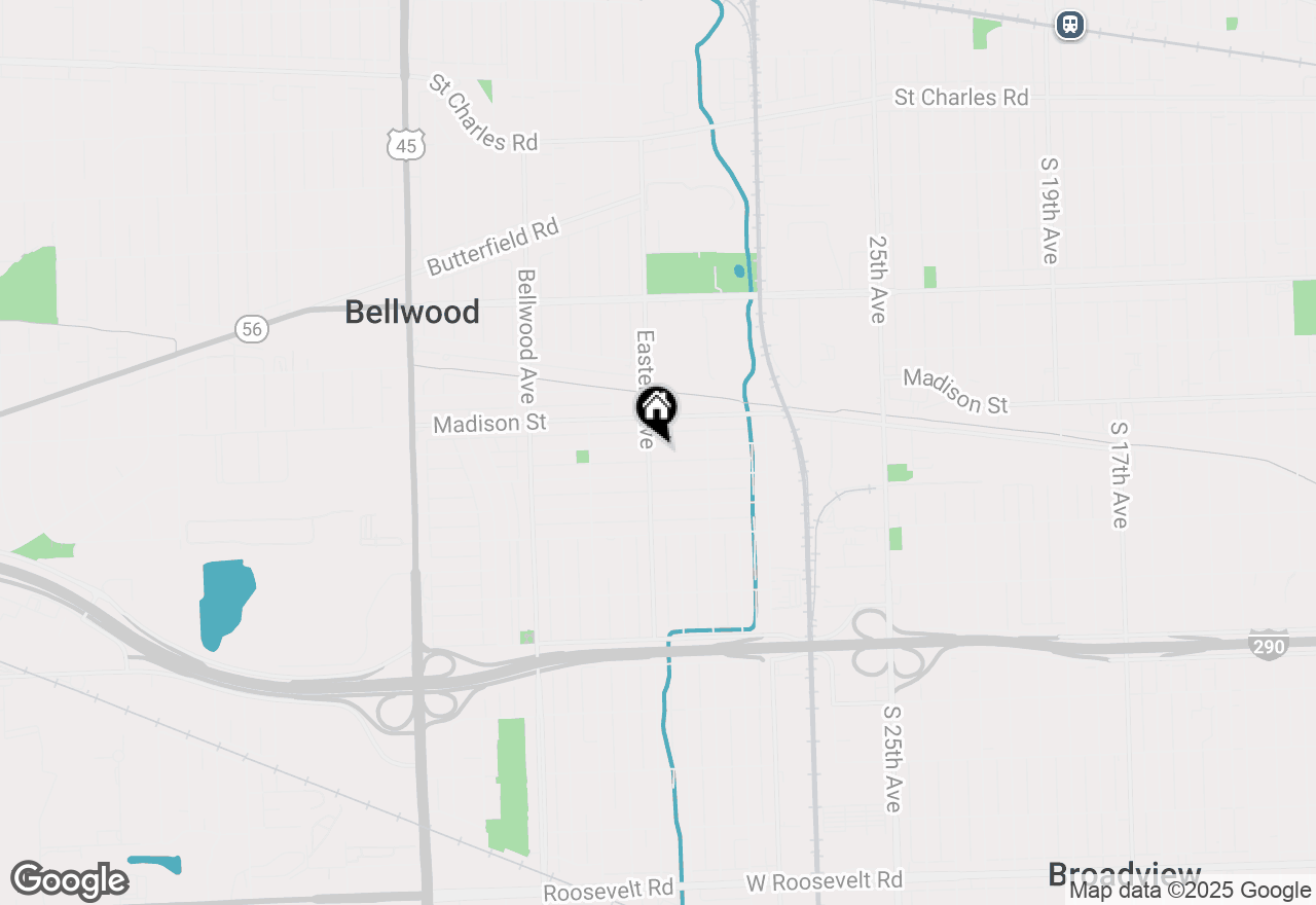 Map of 3216 Monroe Street, Bellwood, IL 60104