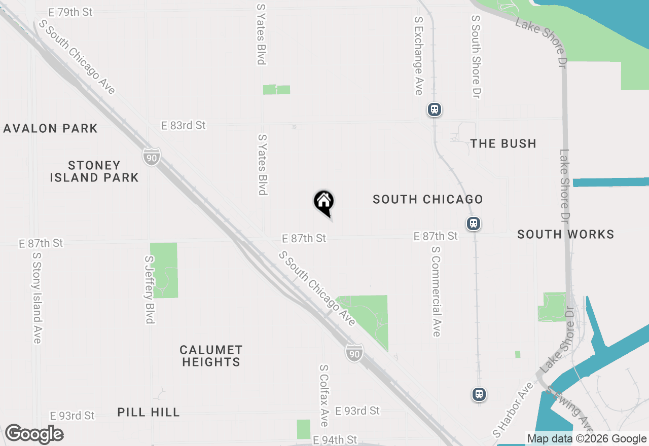 Map of 8629 S Colfax Avenue, Chicago, IL 60617