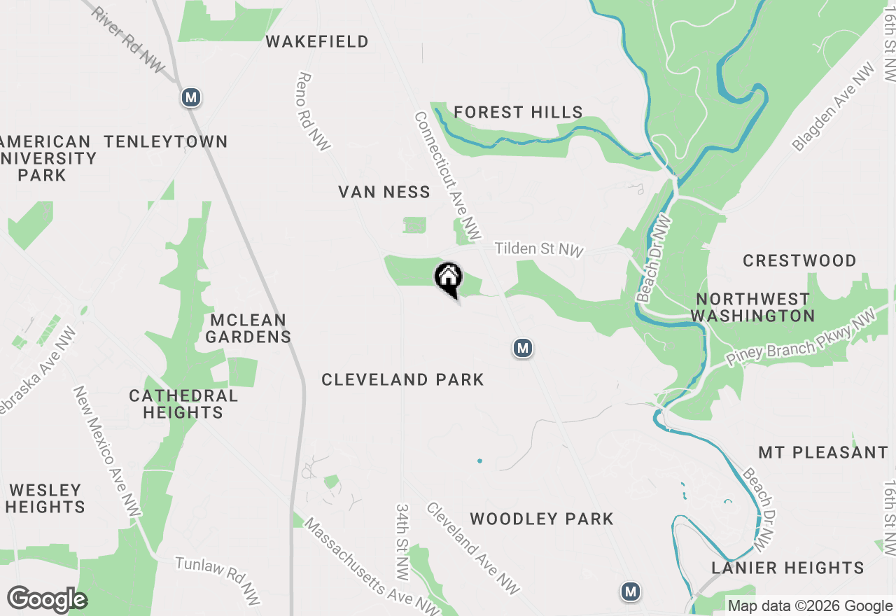 Map of 3211 Rowland Place Nw, Washington, DC 20008