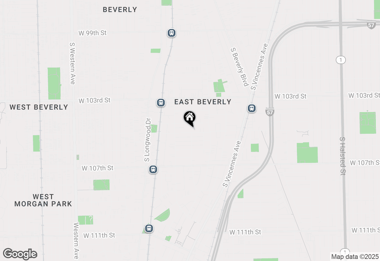 Map of 1700 W 105th Street, Chicago, IL 60643