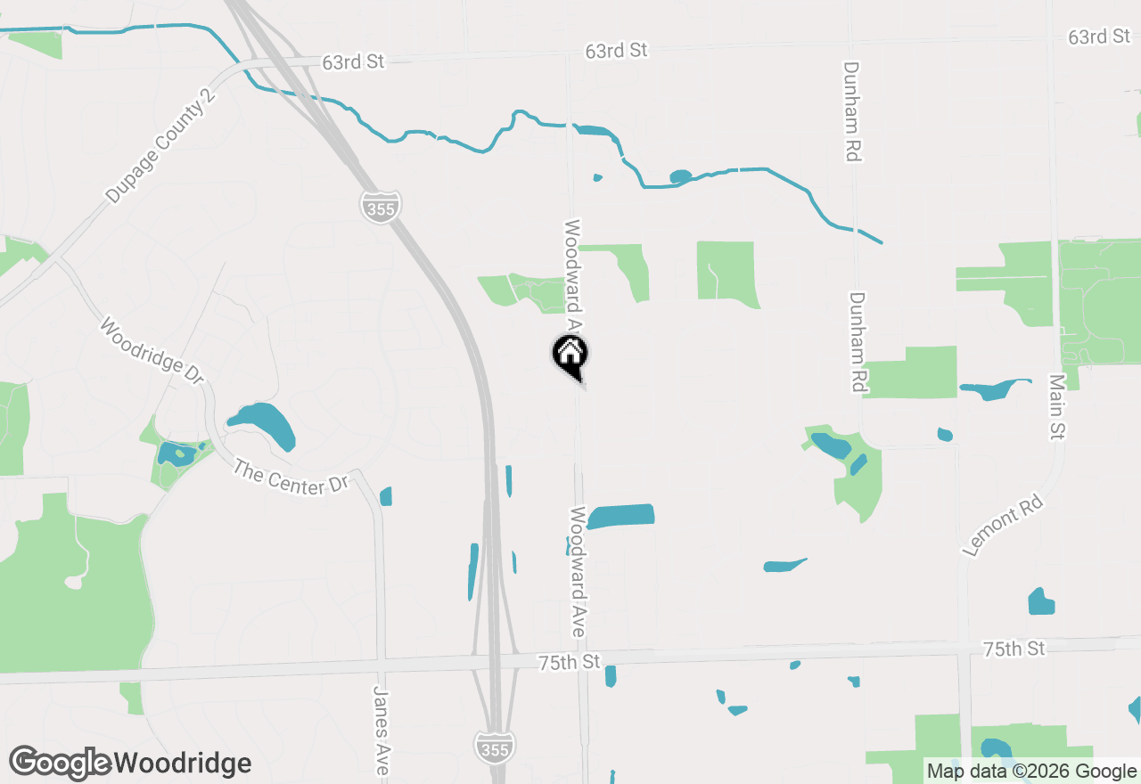 Map of 2001 Sunnydale Street, Woodridge, IL 60517