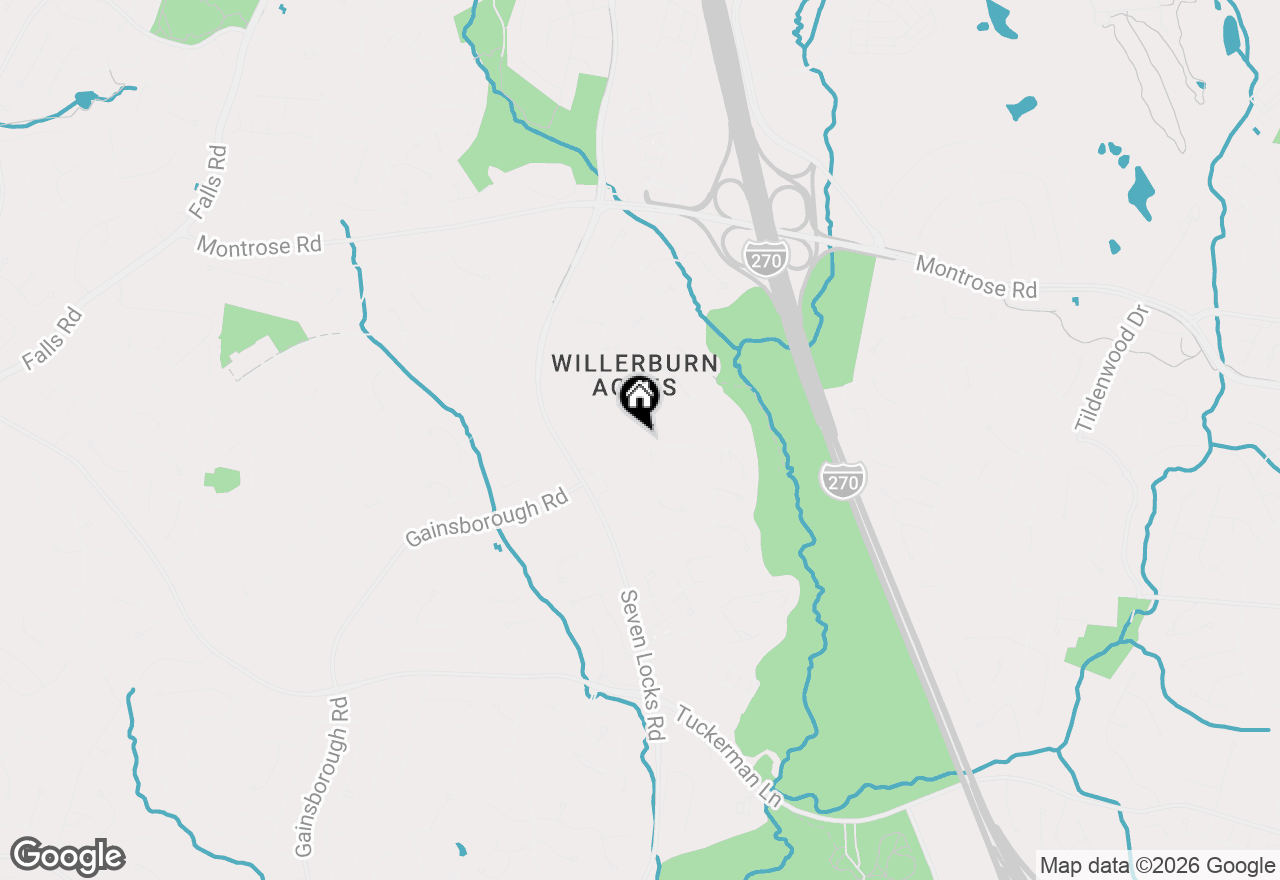 Map of 11724 Gainsborough Road, Potomac, MD 20854