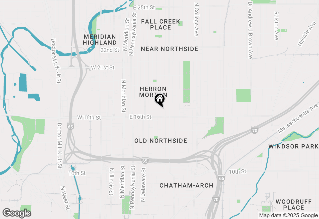 Map of 1630 N New Jersey Street, Indianapolis, IN 46202