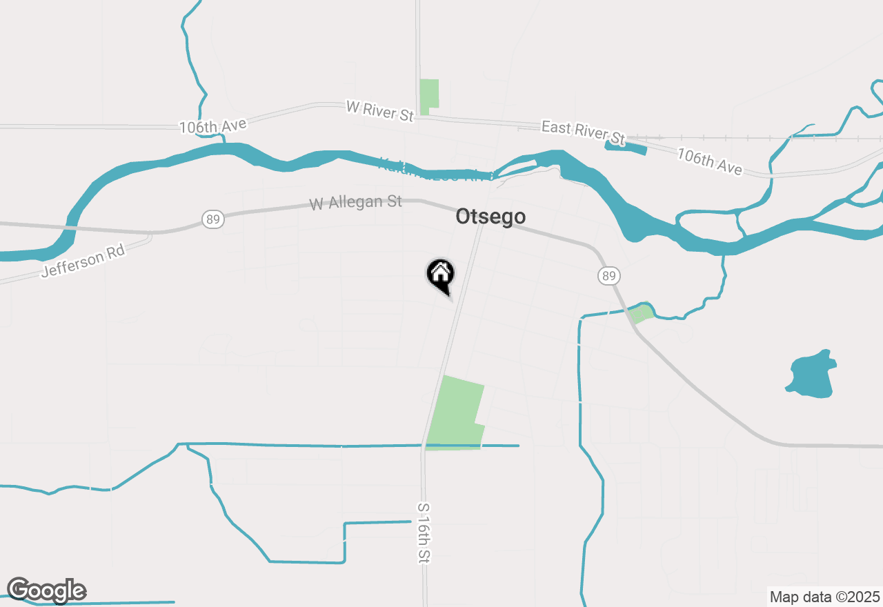 Map of 423 Kalamazoo Street, Otsego, MI 49078