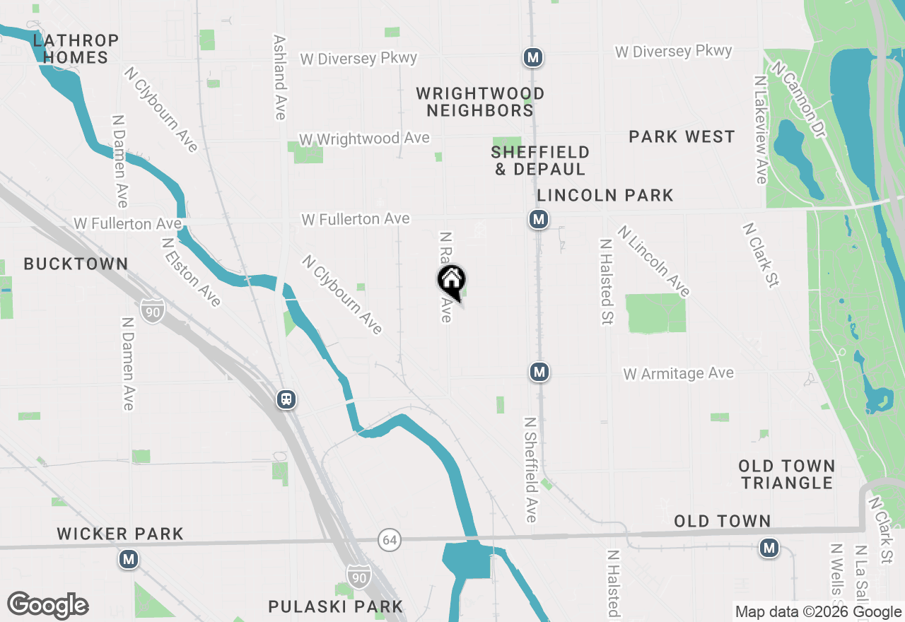 Map of 2143 N Racine Avenue #2, Chicago, IL 60614