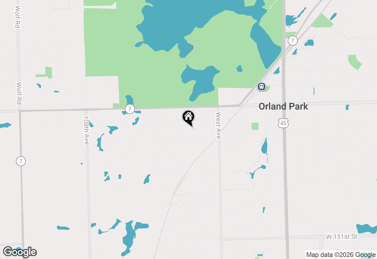 Map of 14425 Greenland Avenue, Orland Park, IL 60462