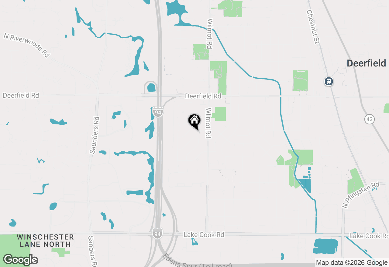 Map of 1668 Central Avenue, Deerfield, IL 60015