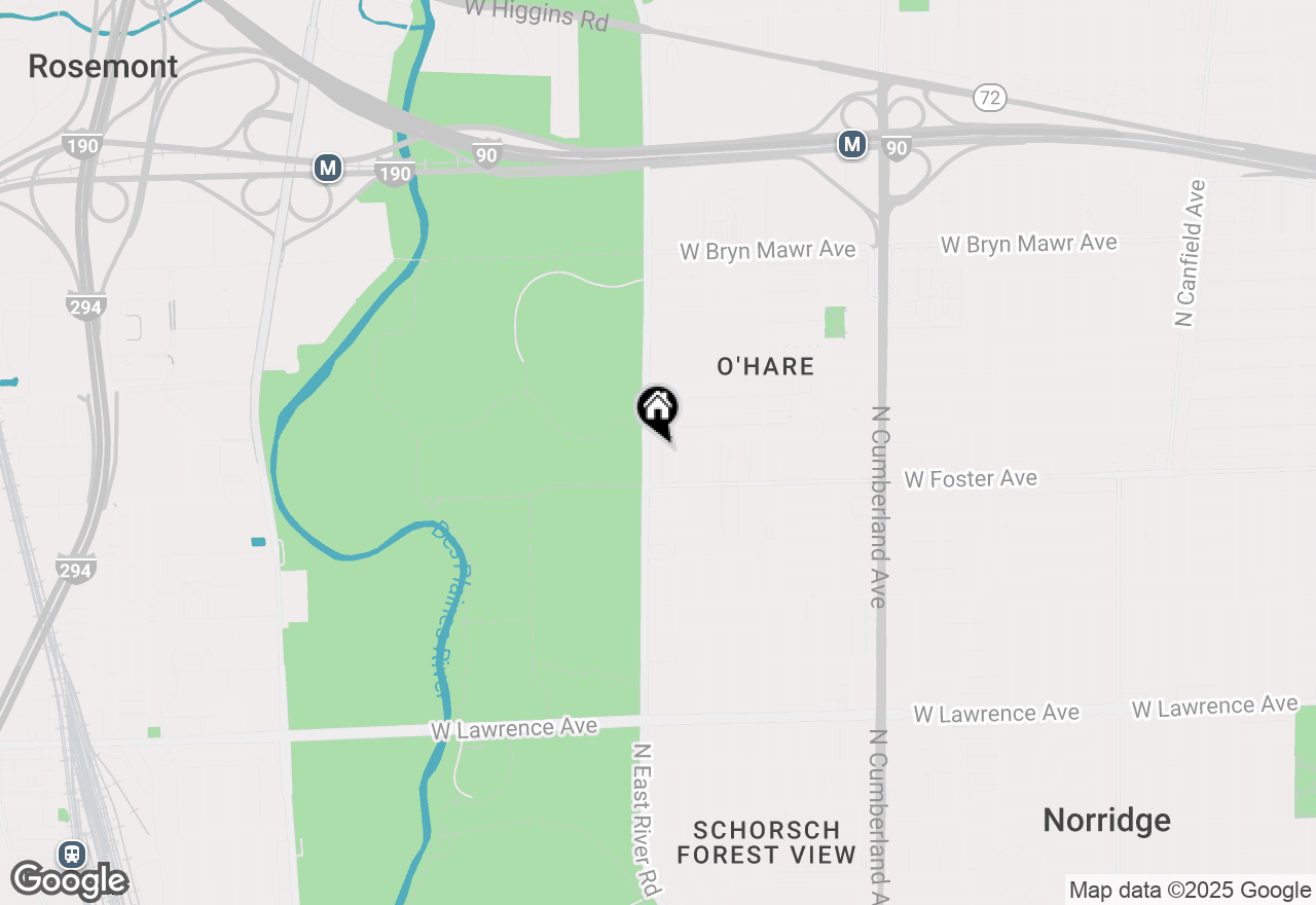 Map of 5237 N East River Road #1-R, Chicago, IL 60656