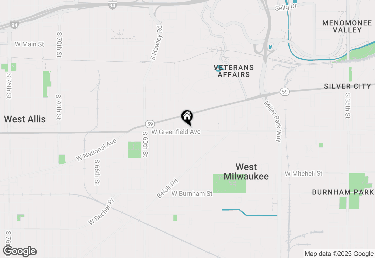 Map of 5430 W Greenfield Ave, West Milwaukee, WI 53214