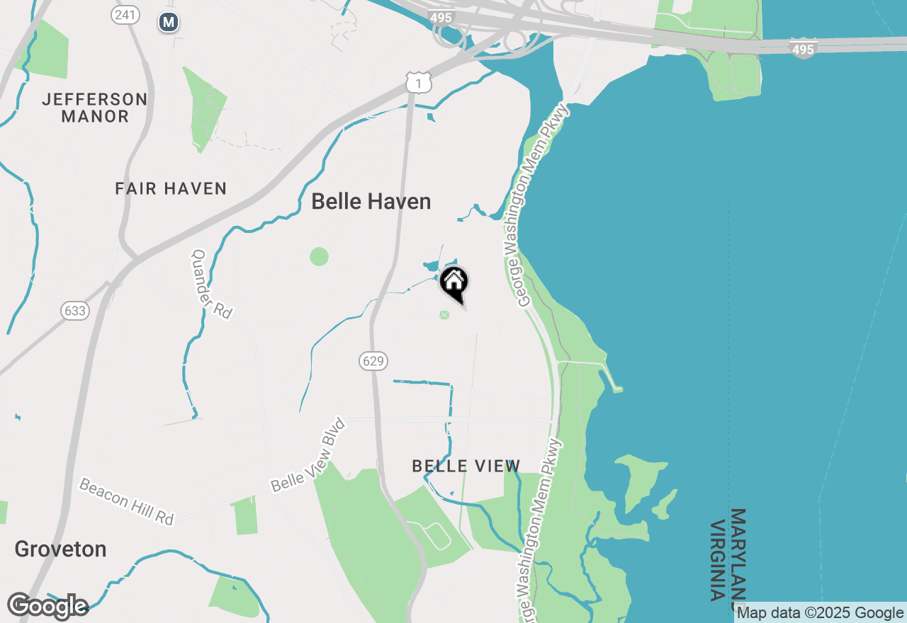 Map of 6301 Golf Course Square, Alexandria, VA 22307