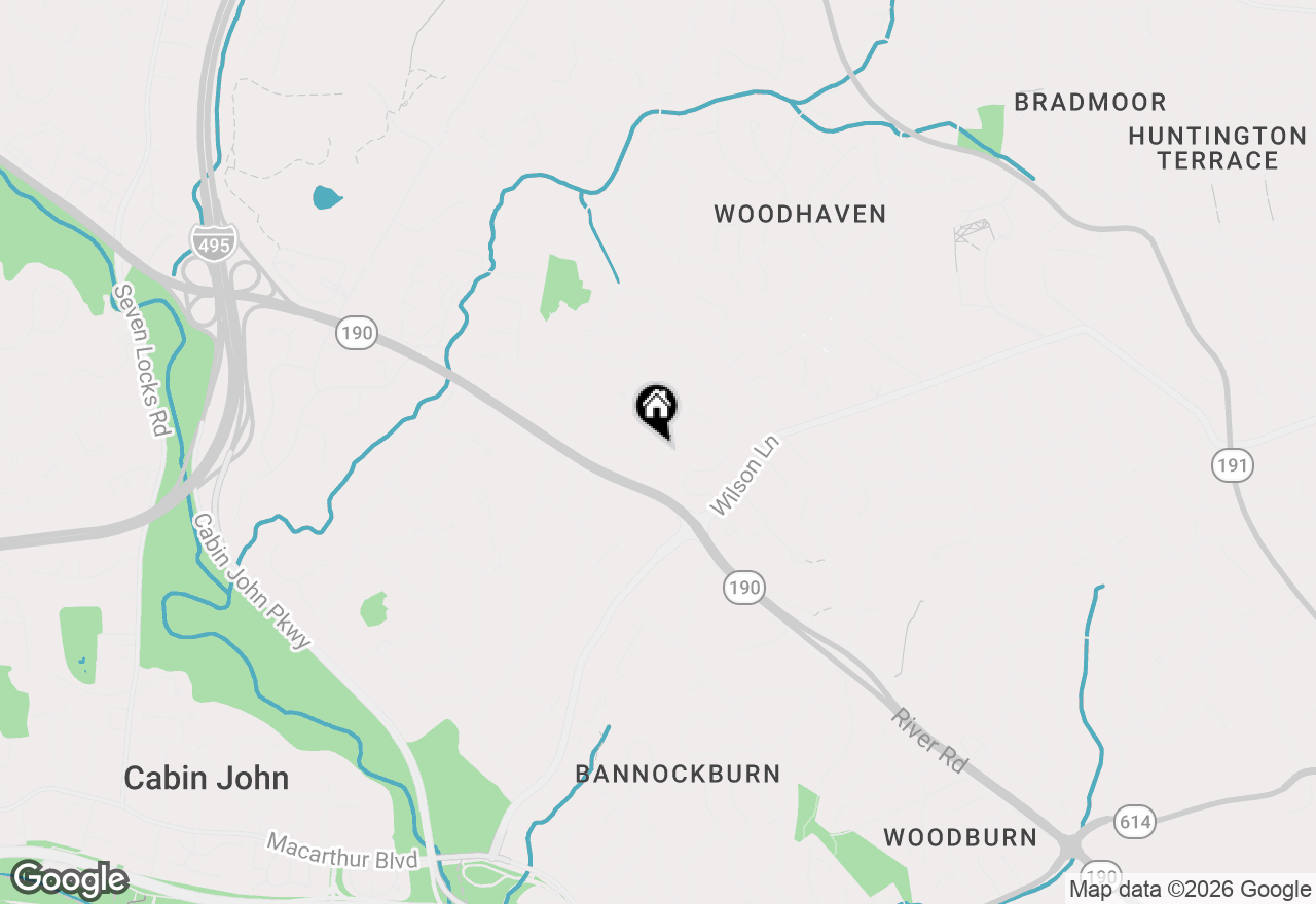 Map of 7513 Sebago Road, Bethesda, MD 20817