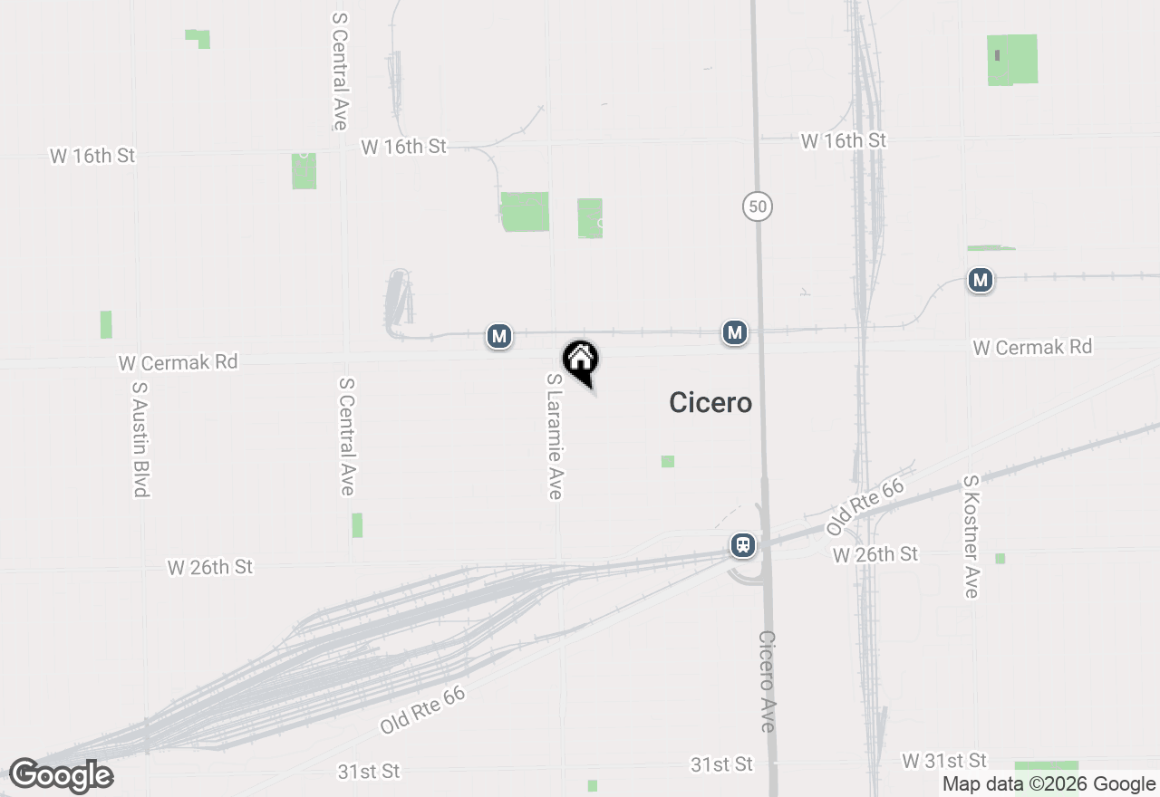 Map of 5124 W 23rd Street, Cicero, IL 60804