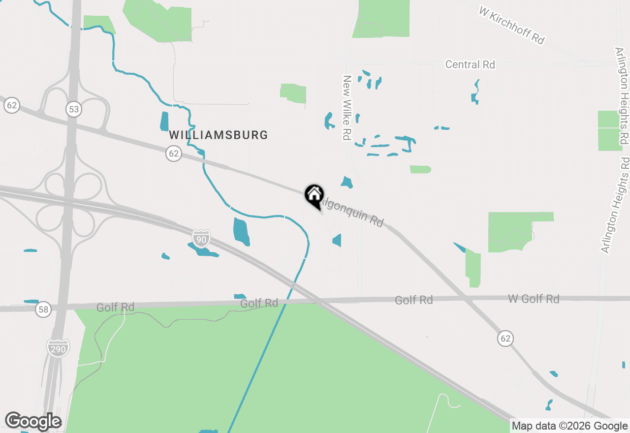 Map of 5552 Elizabeth Place, Rolling Meadows, IL 60008