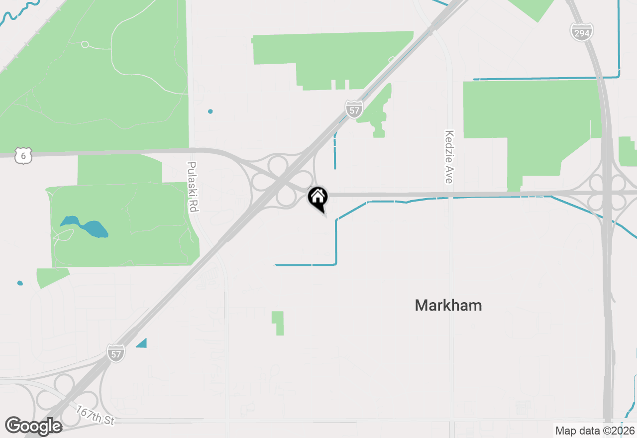 Map of 3633 Sunset Avenue, Markham, IL 60428