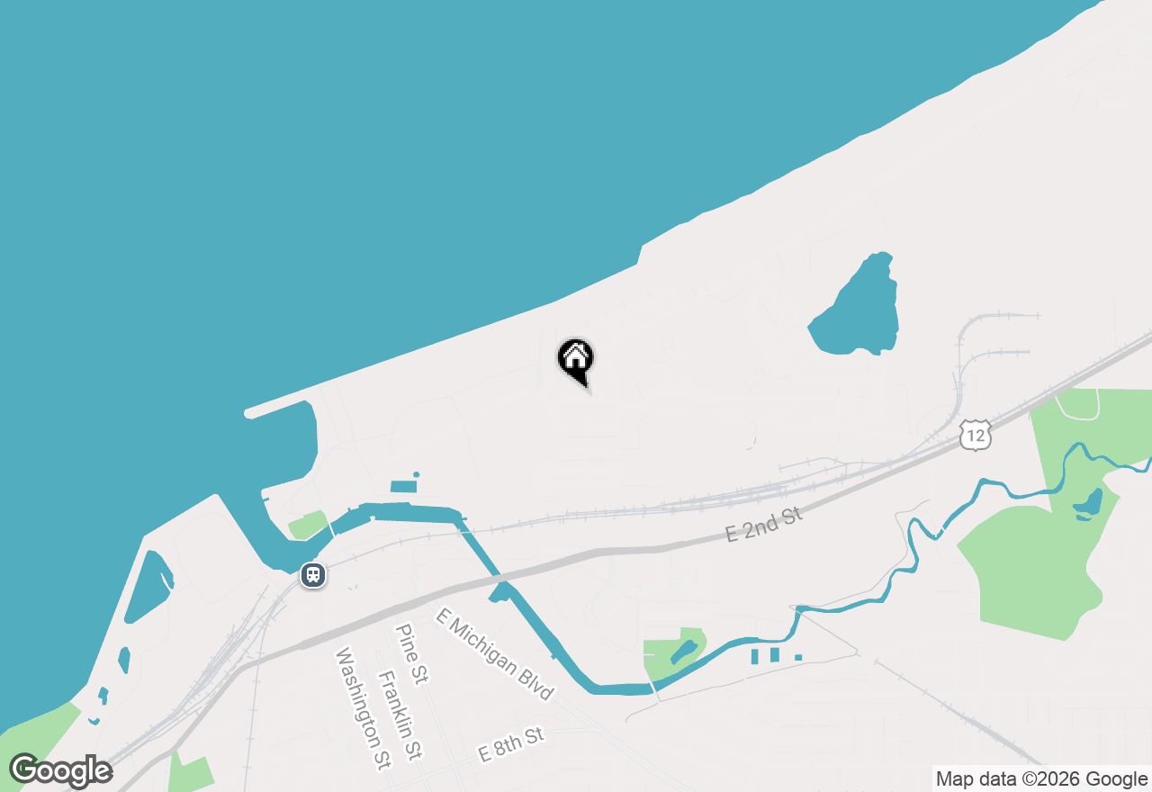 Map of 204 Washington Park Boulevard, Michigan City, IN 46360