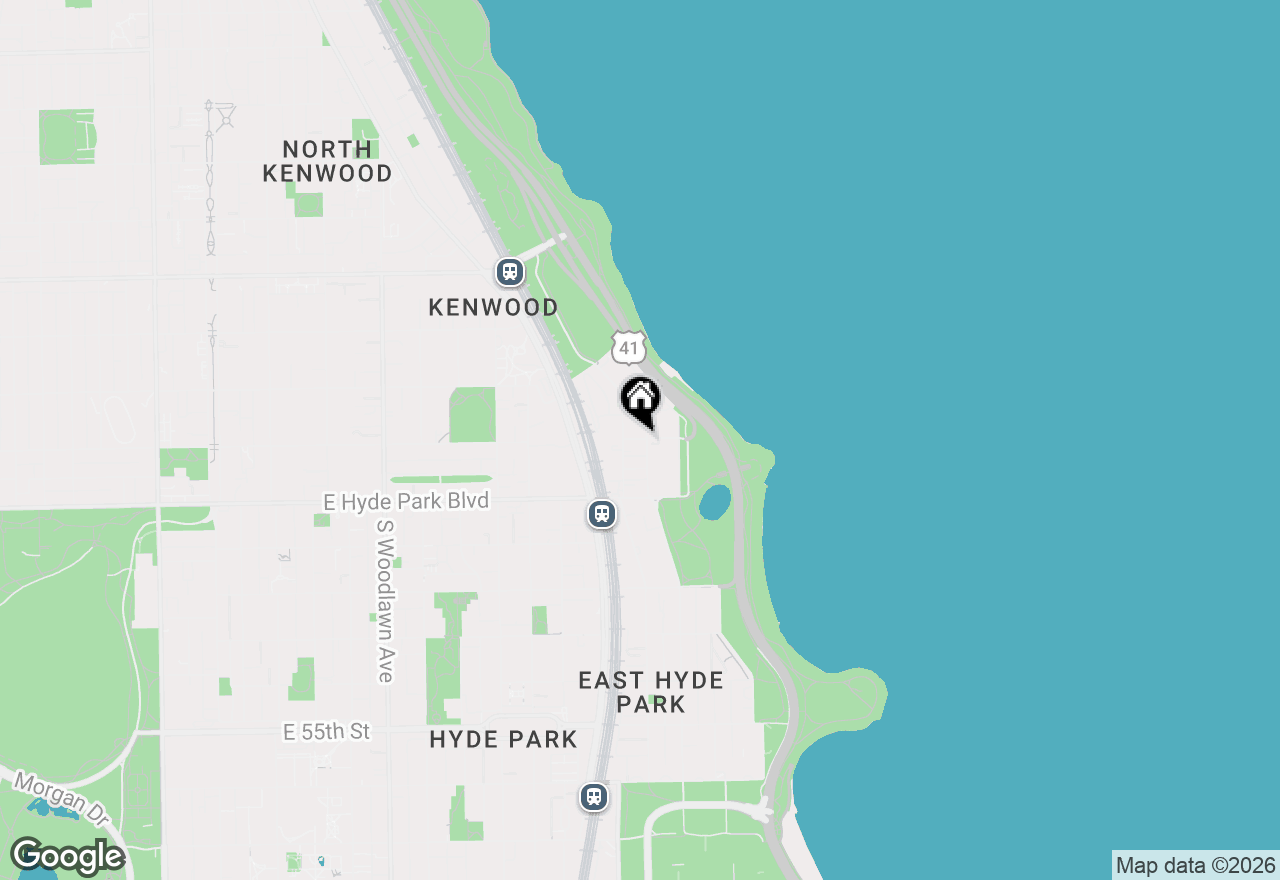Map of 5000 S East End Avenue #4D, Chicago, IL 60615