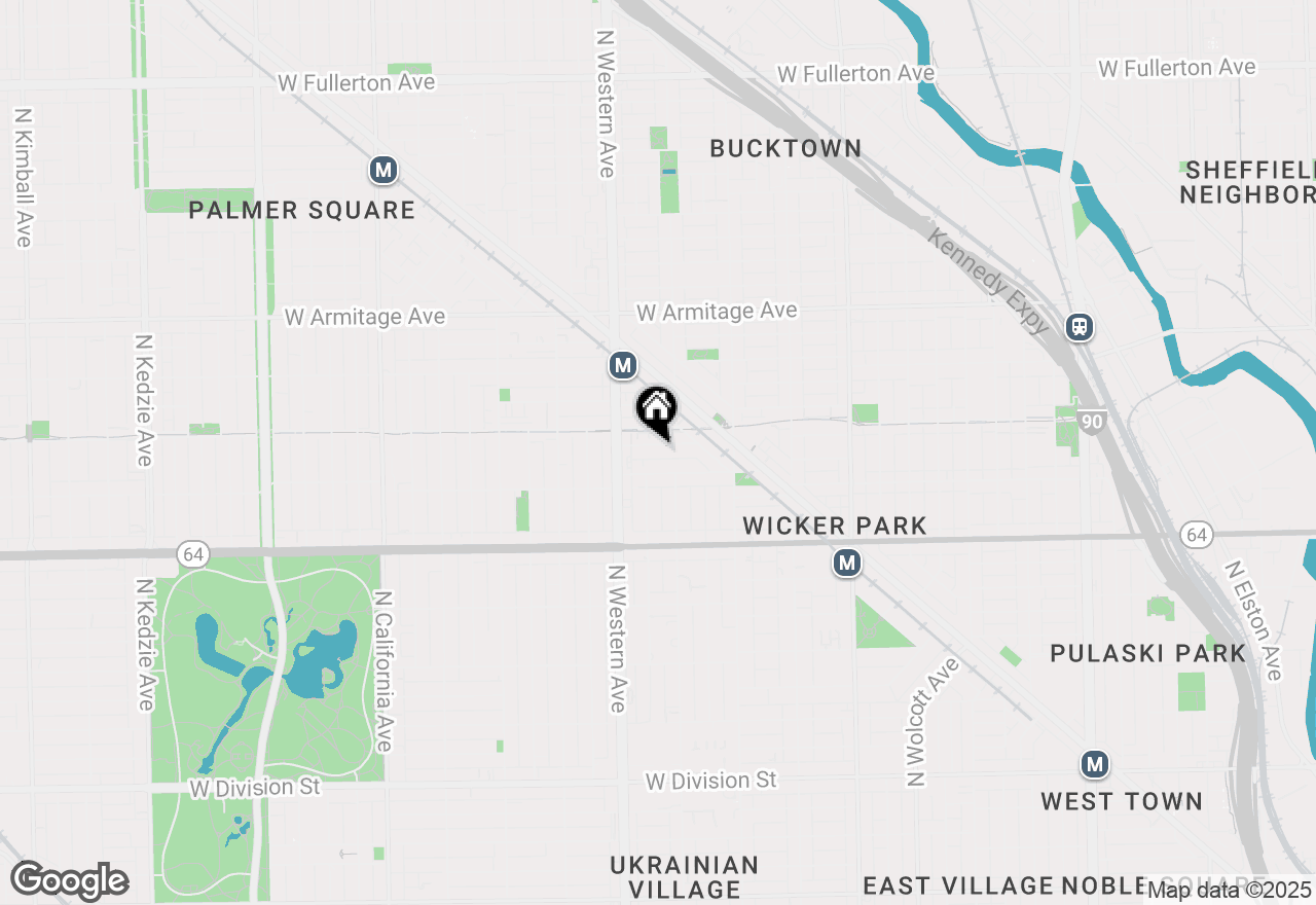 Map of 2333 W Saint Paul Avenue #313, Chicago, IL 60647